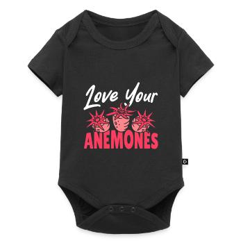 Cadeau d’anémones de mer - Body à manches courtes Premium Bébé - noir - Devant