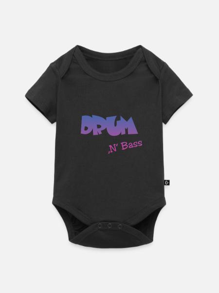 Drum n Bass - Baby Premium Kurzarmbody - Schwarz