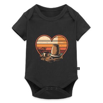 Poterie Poterie - Body à manches courtes Premium Bébé - noir - Devant