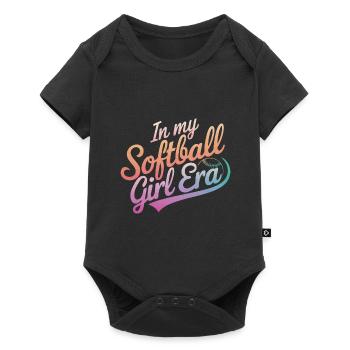 Softball Sports Joueur de softball - Body à manches courtes Premium Bébé - noir - Devant