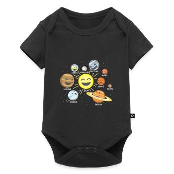 solar system - Baby Premium short-sleeve bodysuit - black - Front