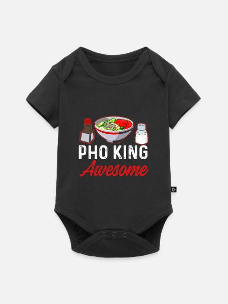 Pho-König - Baby Premium Kurzarmbody - Schwarz