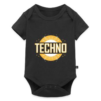 Techno - Body à manches courtes Premium Bébé - noir - Devant
