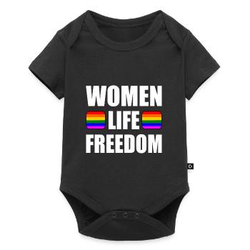 Women life freedom - Body à manches courtes Premium Bébé - noir - Devant