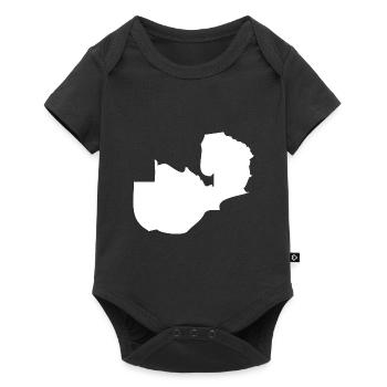 Zambie Carte Flag - Body à manches courtes Premium Bébé - noir - Devant