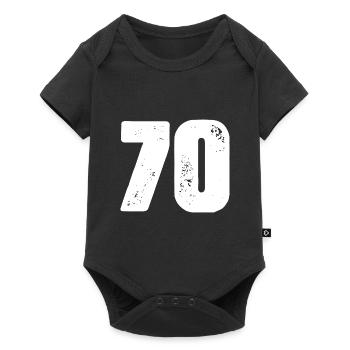 70 Number jersey - Baby Premium short-sleeve bodysuit - black - Front