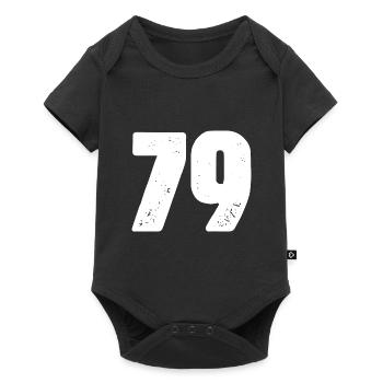 79 Number jersey - Baby Premium short-sleeve bodysuit - black - Front
