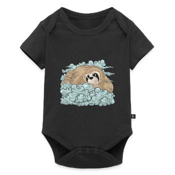 Tropical Animal Gift Cute Clouds Sloth - Baby Premium short-sleeve bodysuit - black - Front