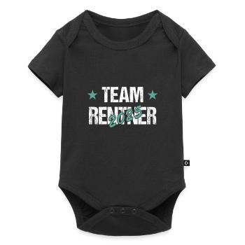 Rentner 2025 - Baby Premium Kurzarmbody - Schwarz - Vorne
