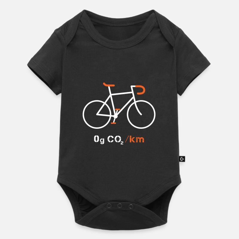 Protection de l'environnement à vélo - Body à manches courtes Premium Bébé - noir