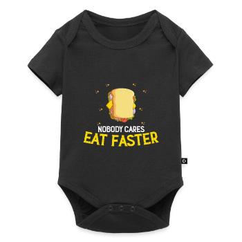 Quick Food Sandwich Food FastFood - Baby Premium short-sleeve bodysuit - black - Front