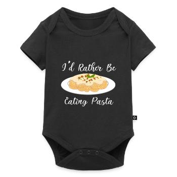 Eating Pasta Funny Saying Spaghetti Chef - Baby Premium short-sleeve bodysuit - black - Front