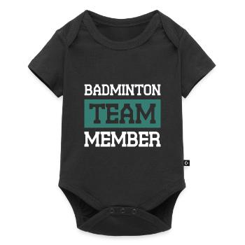 Équipe de badminton - Body à manches courtes Premium Bébé - noir - Devant