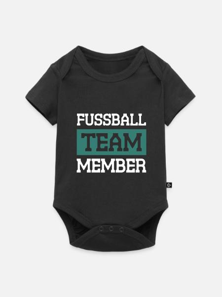Fussball Team - Baby Premium Kurzarmbody - Schwarz