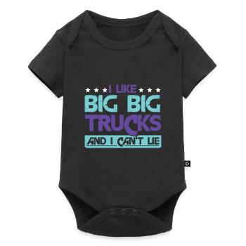 J’aime les gros camions - Body à manches courtes Premium Bébé - noir - Devant