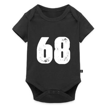 68 Maillot numéro - Body à manches courtes Premium Bébé - noir - Devant