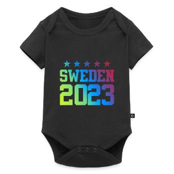 Suède 2023 - Body à manches courtes Premium Bébé - noir - Devant