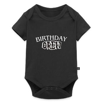 Birthday Crew - Baby Premium short-sleeve bodysuit - black - Front