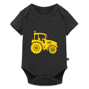 Tracteur agriculteur paysan agricultrice - Body à manches courtes Premium Bébé - noir - Devant