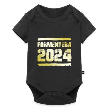 Formentera 2024 Or - Body à manches courtes Premium Bébé - noir - Devant