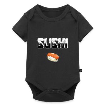 Sushi saumon Nigri Riz asiatique Japon cadeau - Body à manches courtes Premium Bébé - noir - Devant