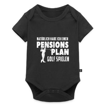 Pension Golf - Baby Premium short-sleeve bodysuit - black - Front