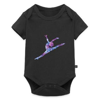 do gymnastics - Baby Premium short-sleeve bodysuit - black - Front