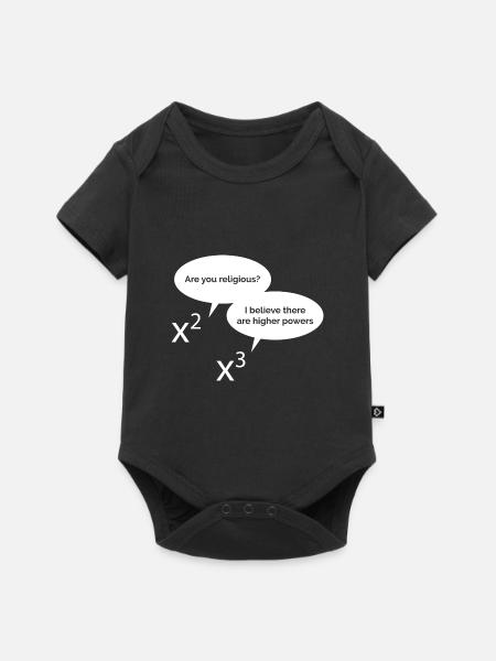 Hohe Potenzen Mathe - Baby Premium Kurzarmbody - Schwarz