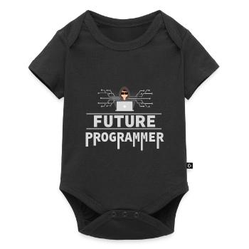 Programmierer Coder Software Entwickler - Baby Premium Kurzarmbody - Schwarz - Vorne