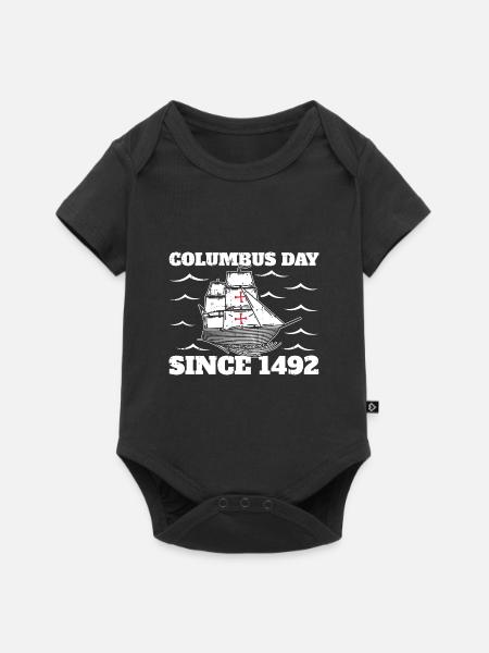 Christopher Columbus - Baby Premium Kurzarmbody - Schwarz