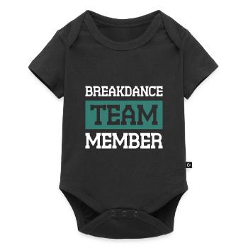 Équipe de breakdance - Body à manches courtes Premium Bébé - noir - Devant