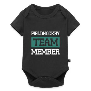 Équipe de hockey sur gazon - Body à manches courtes Premium Bébé - noir - Devant