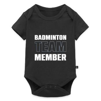 Équipe de badminton - Body à manches courtes Premium Bébé - noir - Devant