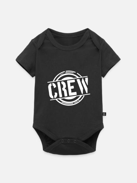 Crew Stempel - Baby Premium Kurzarmbody - Schwarz