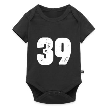 39 Number jersey - Baby Premium short-sleeve bodysuit - black - Front