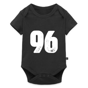 96 Maillot numéro - Body à manches courtes Premium Bébé - noir - Devant