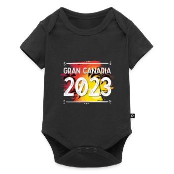 Grande Canarie 2023 (Garantie du prix le plus bas) - Body à manches courtes Premium Bébé - noir - Devant