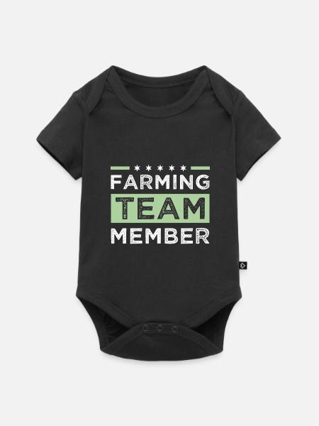 Farming Team - Baby Premium Kurzarmbody - Schwarz