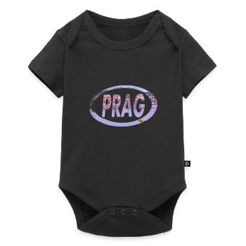 Praha Prag Tschechien - Baby Premium Kurzarmbody - Schwarz - Vorne
