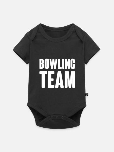Bowling Team - Baby Premium Kurzarmbody - Schwarz