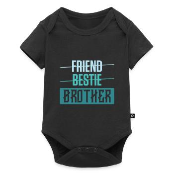 Friend Brother - Baby Premium short-sleeve bodysuit - black - Front