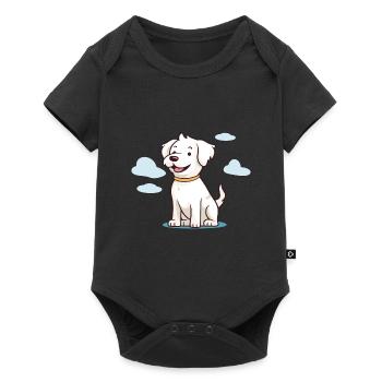 Conception de chien mignon pour les propriétaires de chiens - Body à manches courtes Premium Bébé - noir - Devant