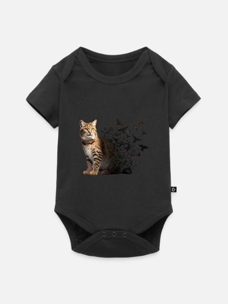 Rotluchs - Baby Premium Kurzarmbody - Schwarz