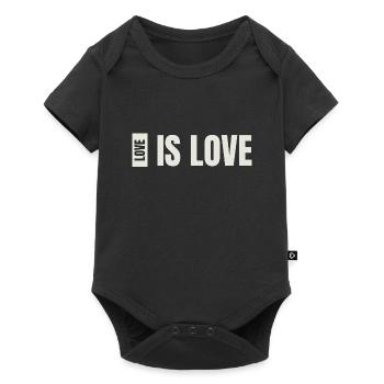 love is love - Baby Premium Kurzarmbody - Schwarz - Vorne
