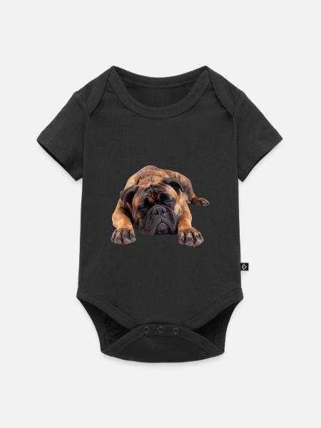 Bullmastiff - Baby Premium Kurzarmbody - Schwarz