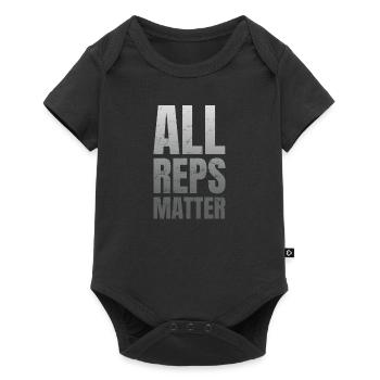 All Reps Matter Fitness Gym saying - Baby Premium short-sleeve bodysuit - black - Front