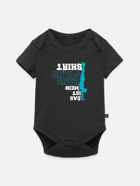 Das Ist Mein Handstand Shirt Turner Calisthenics - Baby Premium Kurzarmbody - Schwarz