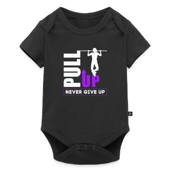 Pull Up Never Give Up Women Calisthenics - Baby Premium short-sleeve bodysuit - black - Front
