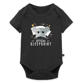 Official Sleepingshirt Pajamas Koala Funny - Baby Premium short-sleeve bodysuit - black - Front