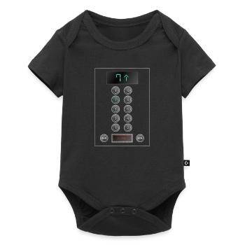 Opérateur de bouton amusant pour mécanicien - Body à manches courtes Premium Bébé - noir - Devant